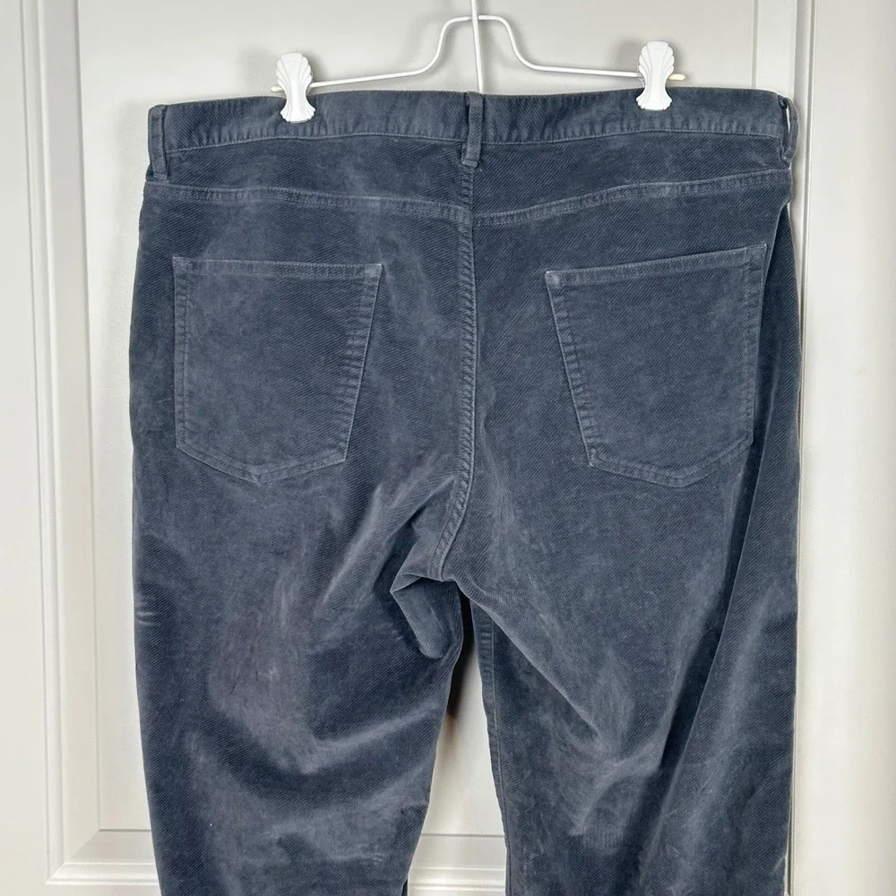 Proper Cloth Mens Corduroy Pants Gray Casual Straight Leg Trousers 41
